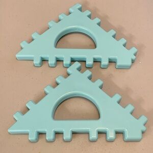 Vintage Little Tikes Waffle Blocks Roof Pieces Lot 9 1/4” X 6” Replacement